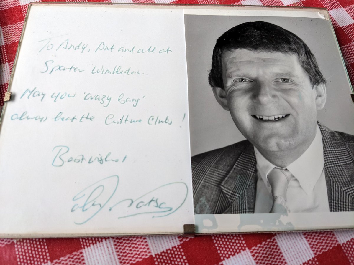 A personal message to our 1990s weekend team Sparta Wimbledon from the legend himself. 'May your crazy gang always beat the culture clubs'.
RIP Motty