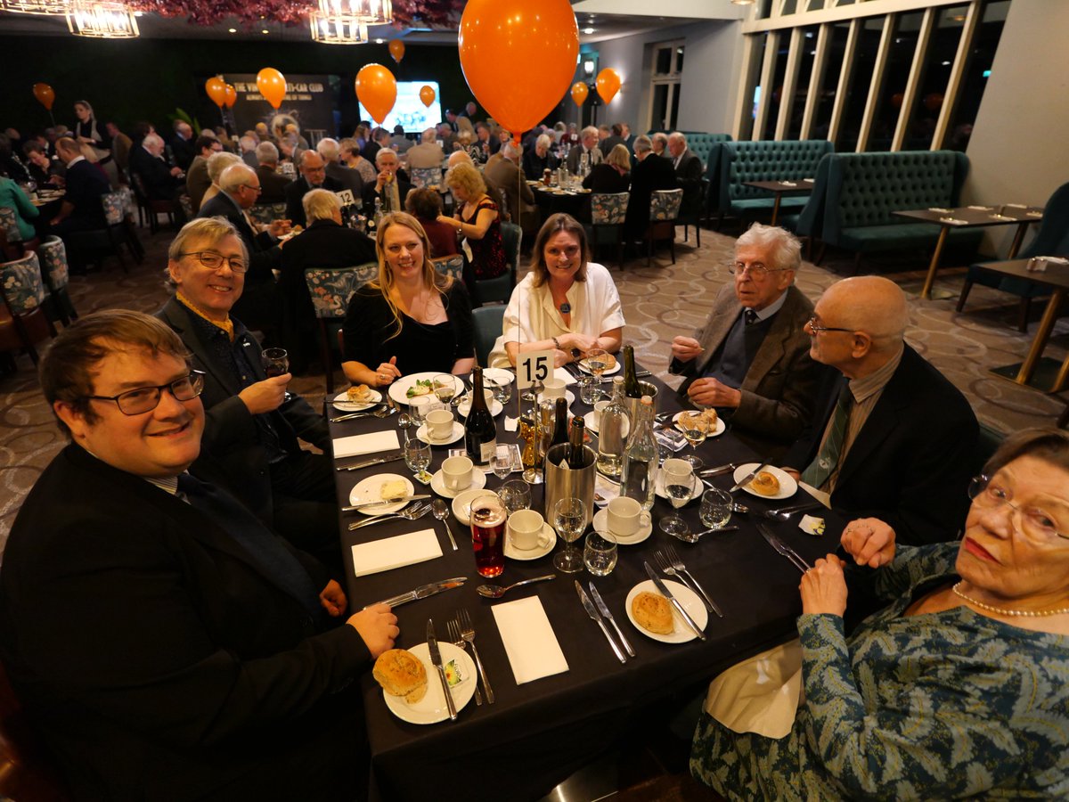 thevscc's tweet photo. Throwback to our fantastic team of Marshals dressed to impress at last month's Marshals' Dinner.
We can't wait to see them back in orange @SilverstoneUK for The Pomeroy Trophy this weekend!
#vscc #pomeroytrophy #silverstone #tbt #throwbackthursday https://t.co/vzOn7x300W