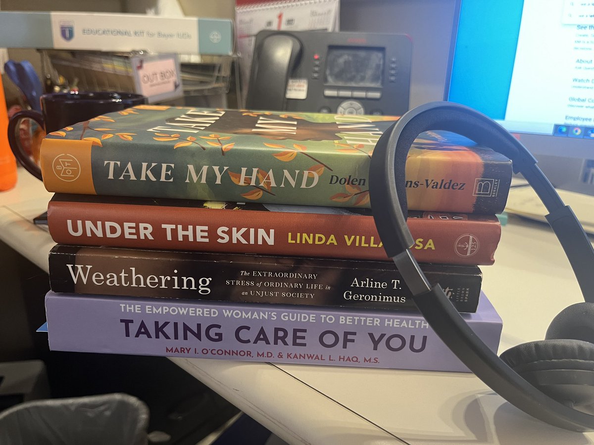 We talked #womenshealth #medicaljustice #reproductivejustice w @SwapnaReddy01 @Dolen during #readtalkgrow podcast recording yesterday #takemyhand was featured book - but these also came up @lindavillarosa @kanwallhaq @MaryOConnorMD #arlinegeronimus @Mayoclinicpress