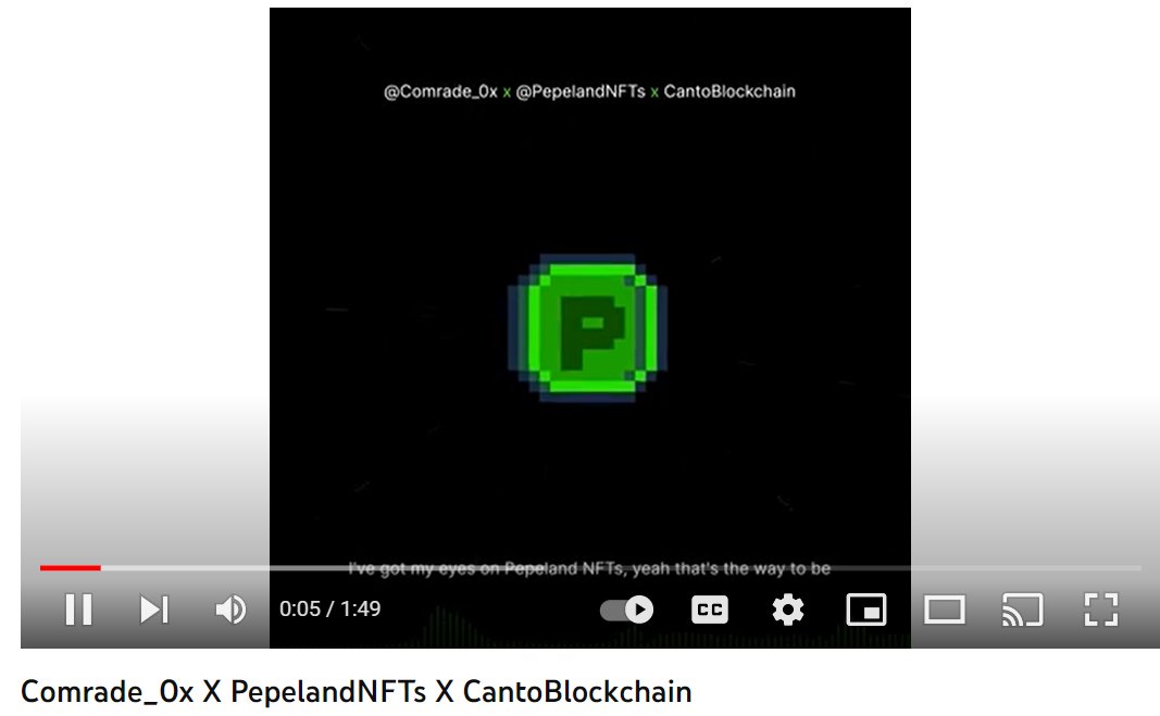 Taking our time chilling in our travel, while listening to our track made by our peperino Sound Artist <a href="/Comrade_0x/">Comrade | Music Pump</a> 
🐸❤️
We're ready to Travel ! 🚀🐸
youtube.com/watch?v=WDWJQE…