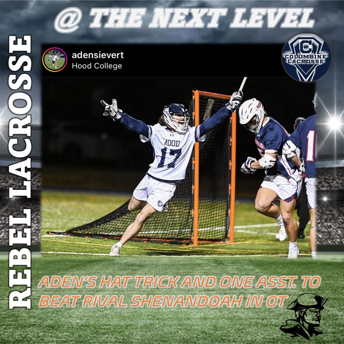 ColumbineLacro1's tweet photo. ADEN SIEVERT - 3 GOALS AND 1 ASST. TO WIN IN OT! #rebels@thenextlevel #rebelsforlife #wearecolumbine https://t.co/KxjAlRsdP0