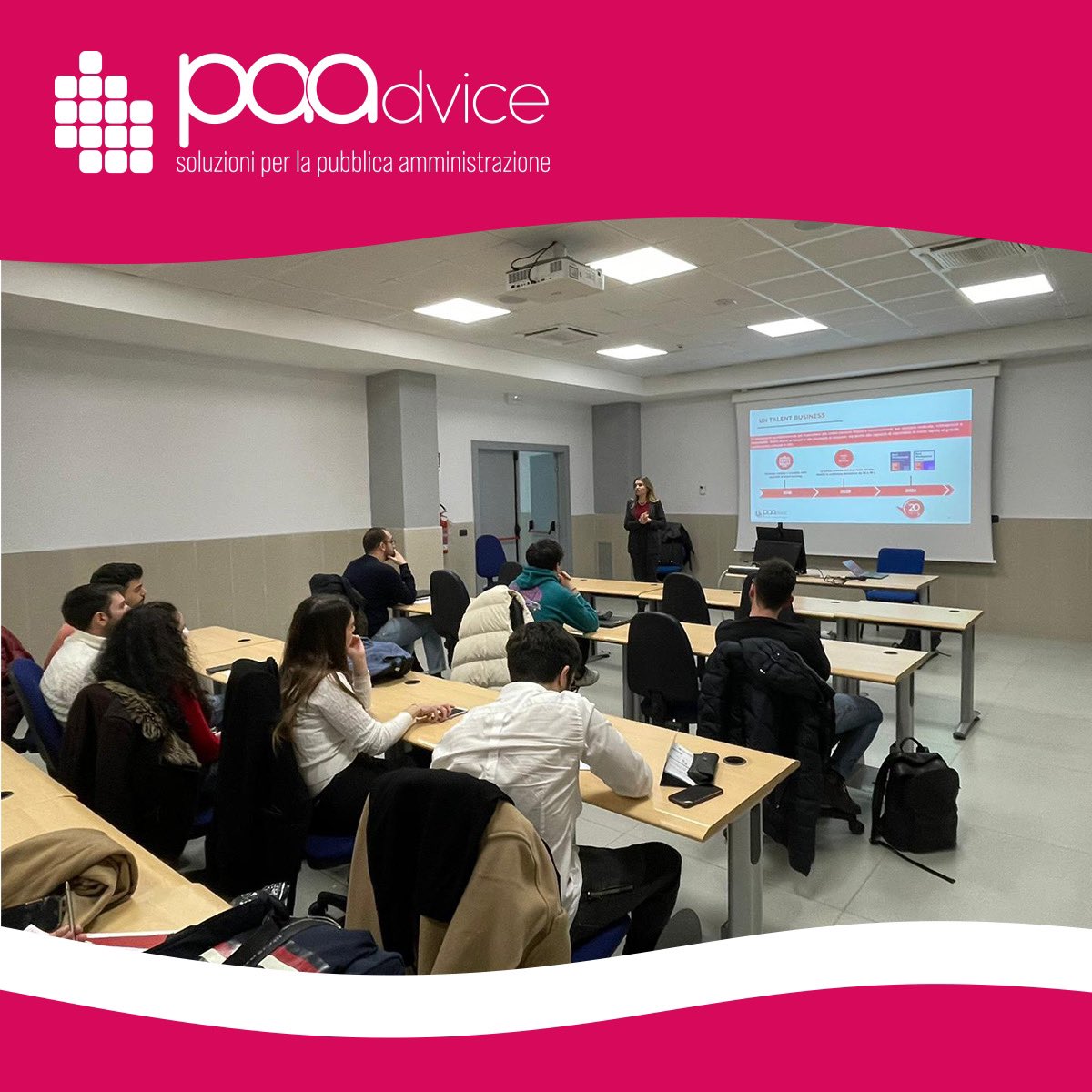 Un nuovo appuntamento alla ricerca di talenti: questa mattina la nostra Manager HR <a href="/mariconfe/">Mariana Confessore</a> e GGargiulo, Responsabile BU Assistenza Tecnica e Capacitazione Amministrativa, hanno incontrato gli studenti di <a href="/Uniparthenope/">Università degli Studi di Napoli "Parthenope"</a> per parlare di #Consulenza e opportunità di #lavoro.