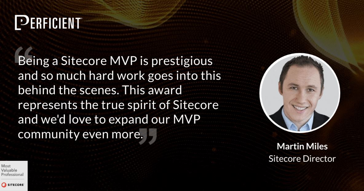 Meet Sitecore Director Martin Miles. It’s his seventh consecutive year being awarded as a Technology MVP for Sitecore! Read our blog for a deep dive into Martin’s MVP experience.

blogs.perficient.com/2023/02/21/mar…