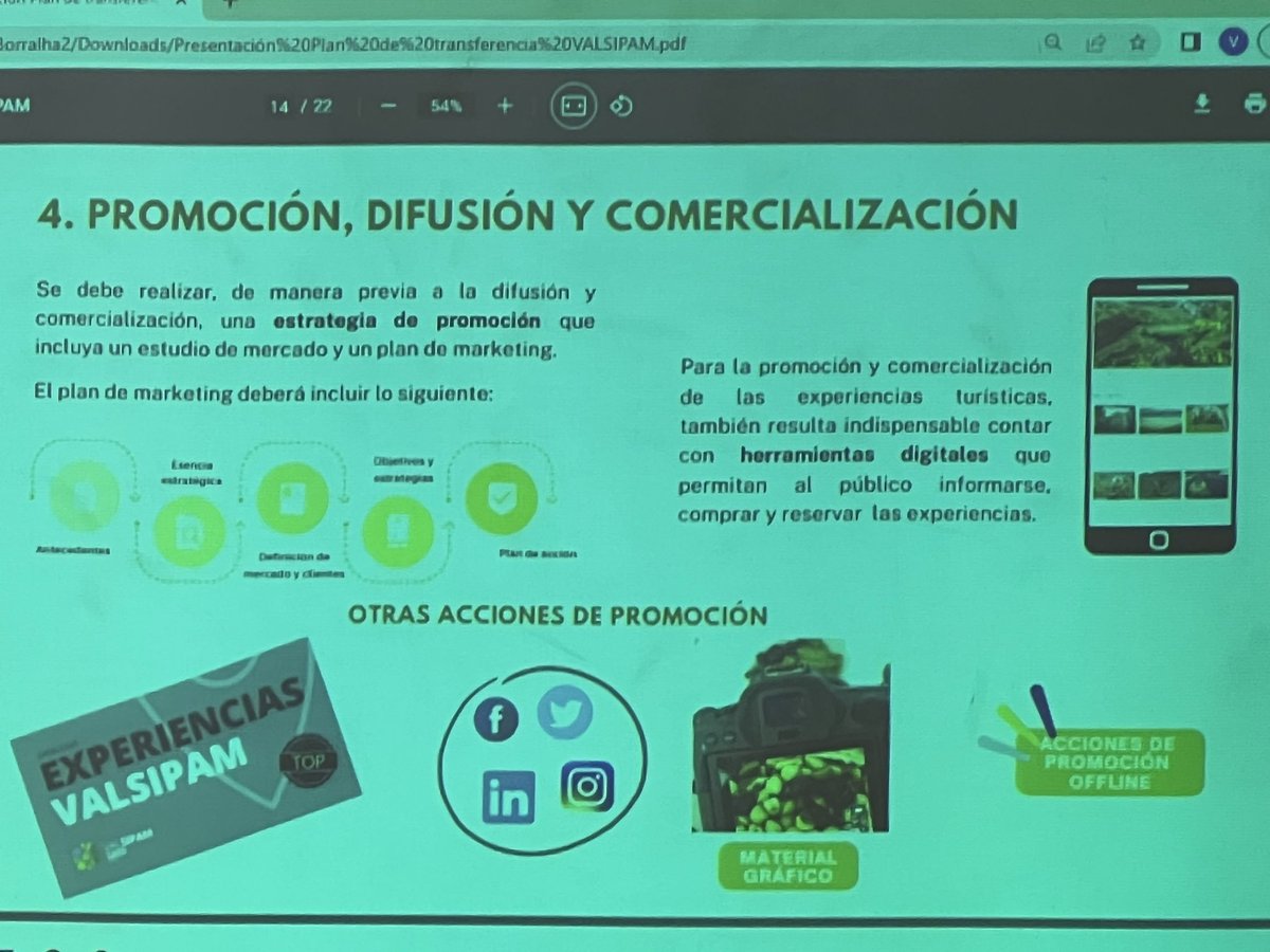 Plan de transferencia #VALSIPAM al detalle por Esperanza Perea, coordinadora técnica del proyecto, para su replicabilidad #agriculturalheritage #sustainabletourism #sipam #giahs @Sudoe5 <a href="/FAOclimate/">FAO Climate Change & Biodiversity</a> <a href="/AgapaSipam/">Secretaría SIPAM AGAPA</a>