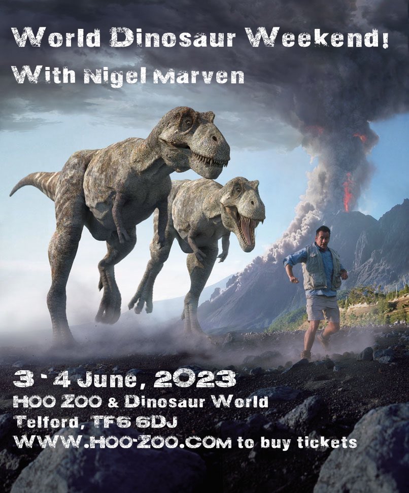 A date for your diary!  We can talk Prehistoric life, I can sign your DVD’s and books, we can have photos together. It will be a super event!