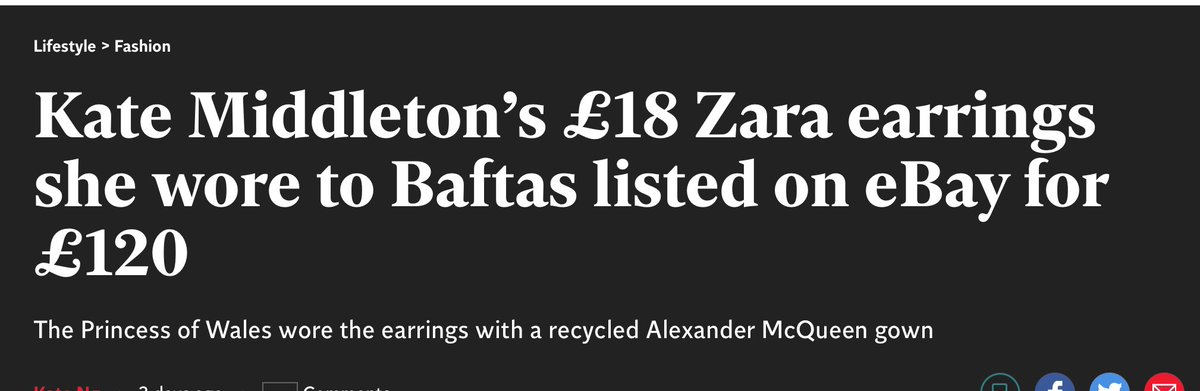 Not two brain cells to rub together between them.  Papers full of the story and pictures.  Zara inundated and sold out in hours… but, apparently he knows better