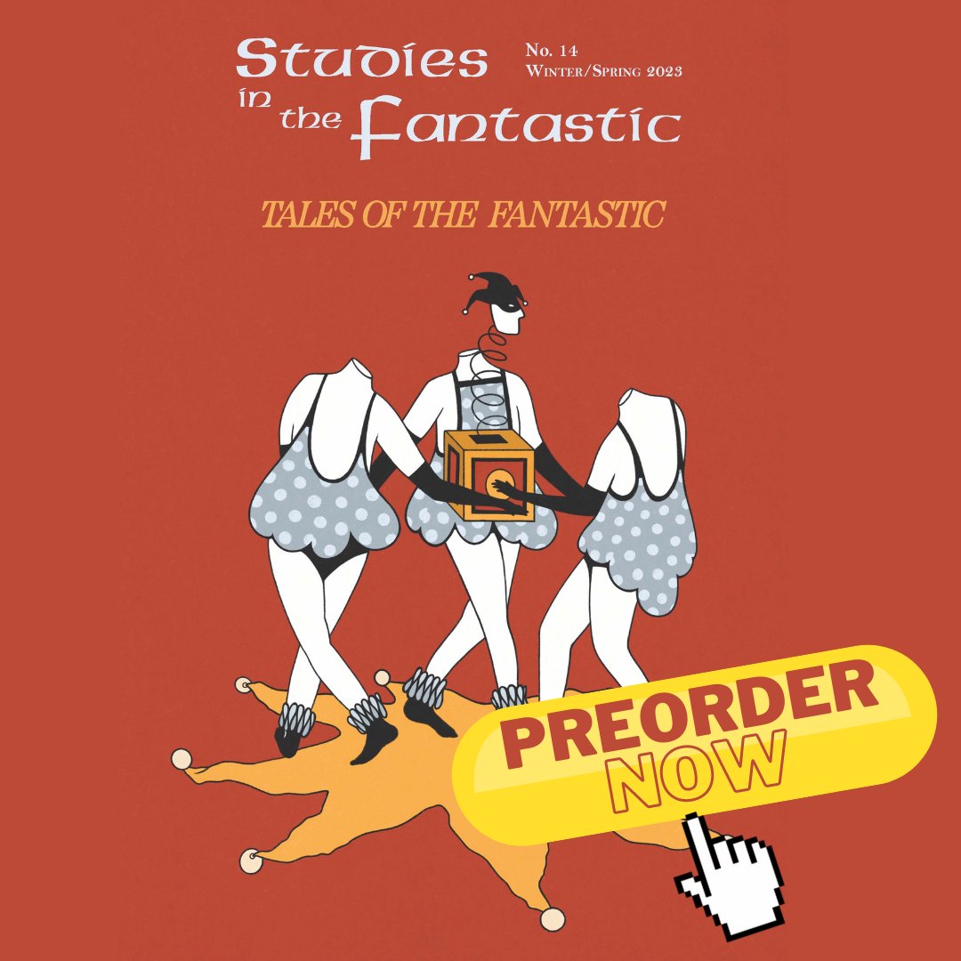 Tales of the Fantastic, a special issue of Studies in the Fantastic #14, is now available for preorder! Cover art by recent UT graduate, Madeline Eisele. 
Click the link below to get your copy: utampapress.org/product/tales-…