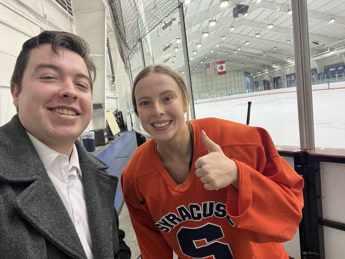 Had the absolute pleasure of talking to @thompsonsarah_ yesterday and I cannot thank her enough for allowing me to tell her awesome story with “Sticks Together”.

Best of luck to Sarah and @CuseIce this weekend at Mercyhurst! #ichuSe #GoOrange #SticksTogether