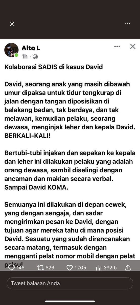ZoelHelmiLubis1's tweet photo. KLau dibaca ceritanya ini . Si dandy bener2 bego karena seolah jadi pahlawan buat ceweknya yg memfitnah David sampe dianiaya dan dibikin koma . Pdhal si agnes ini biang rusuh nya . Psikopat 😑😑 harusnya dia ditangkap jg ga sih . Anak pejabat pajak kok kek gini ga mikir dlu https://t.co/AdfZNJNtMz