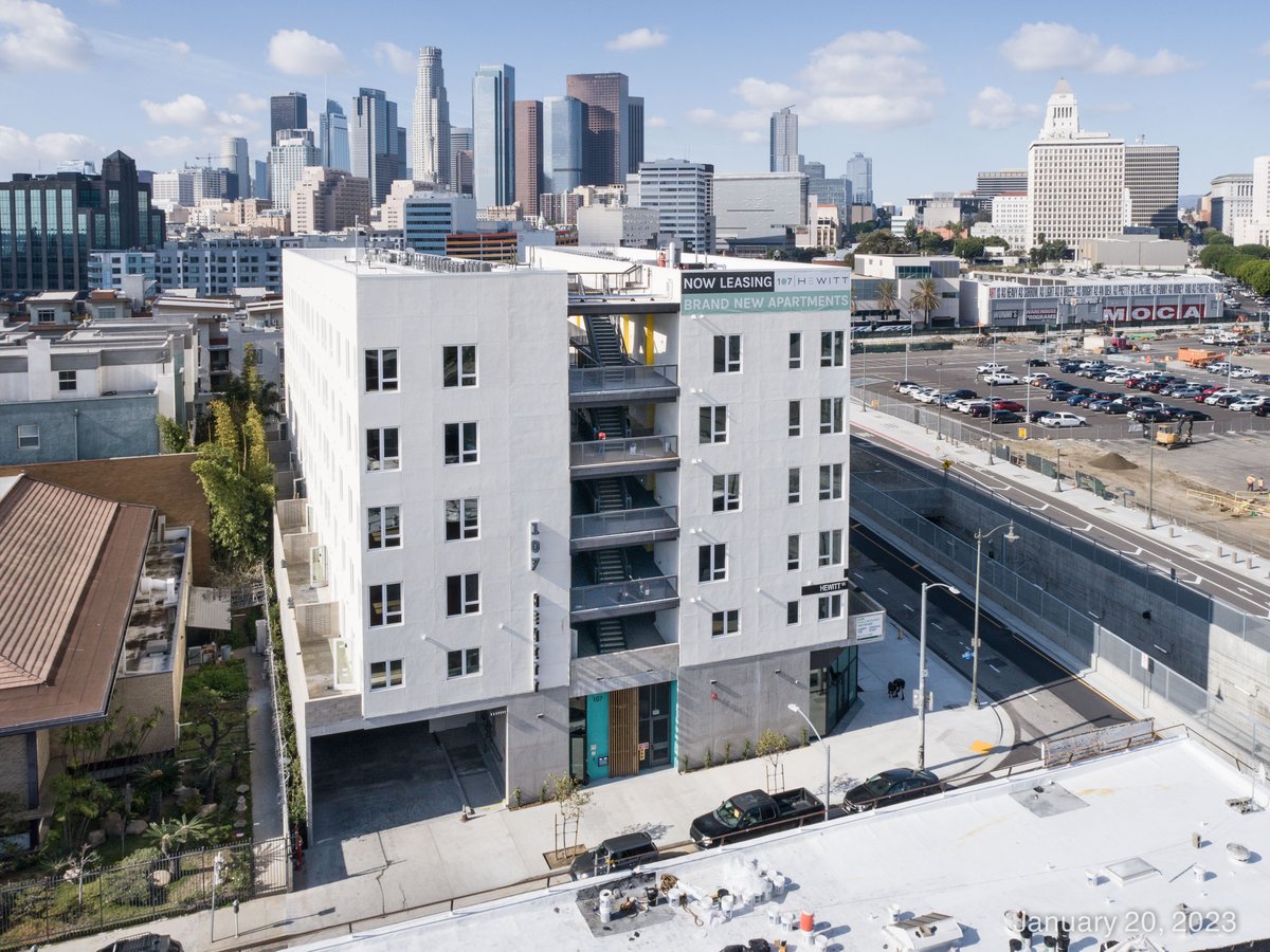 We have begun preleasing 107 Hewitt, a boutique luxury community in downtown Los Angeles, CA featuring a mix of studio-, one- and two-bedroom residences with beautiful finishes and amenities! Learn more at 107hewitt.com.