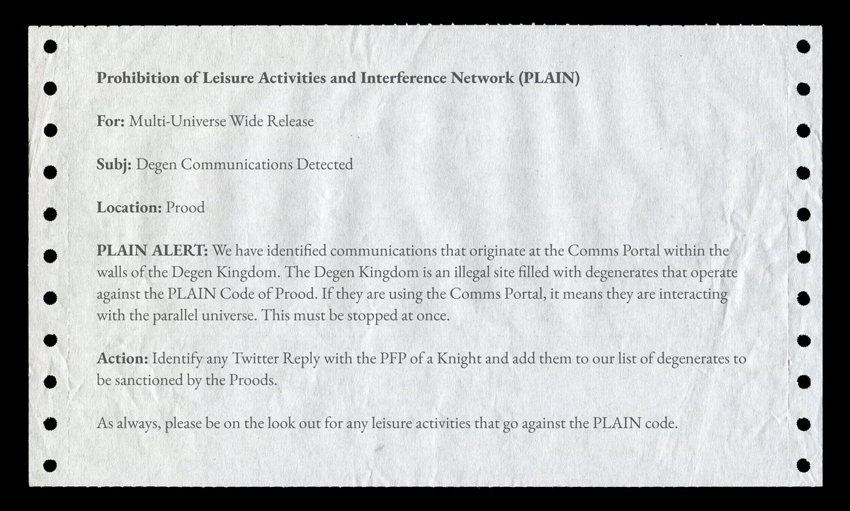 theproods's tweet image. FOR IMMEDIATE RELEASE.