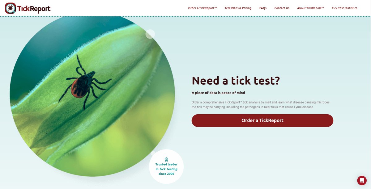 It's ready!!!! TickReport.com is live with an improved interface to increase accessibility and ease of use. This week's weather may give many of us a brief respite from bites, but if bites do happen, check out our new site!