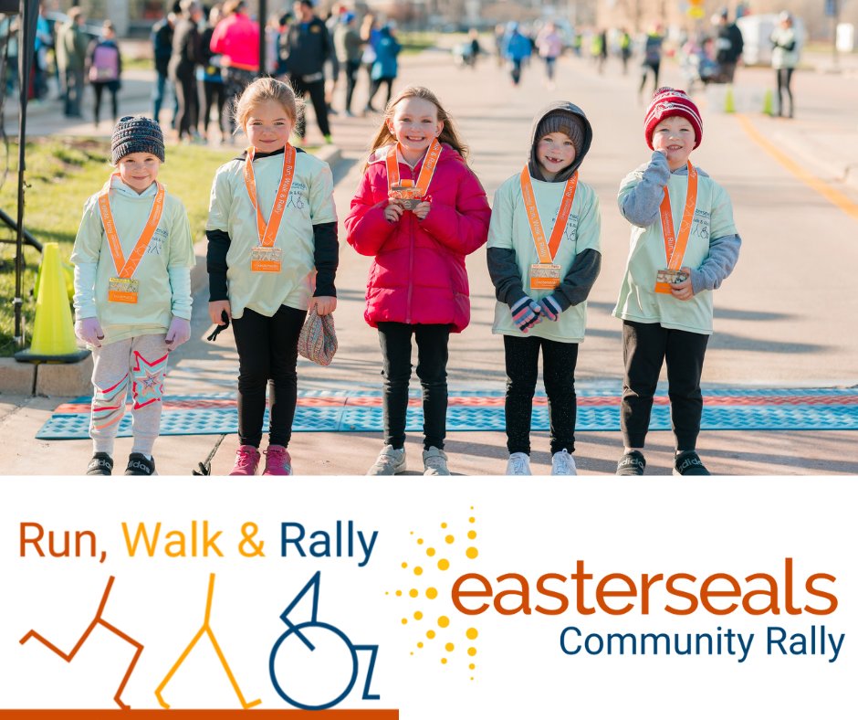 Hey non-runners! Did you know EVERYONE gets a medal at Run, Walk &amp; Rally? Come take a relaxing one-mile stroll and enjoy the post race party. fal.cn/3w607 #Rally4Easterseals