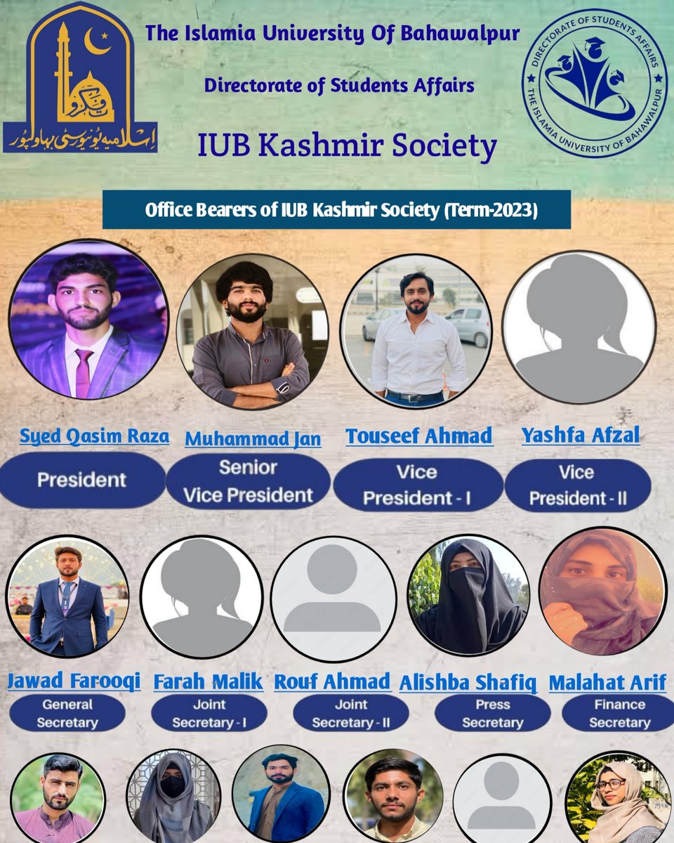 iubkashmir's tweet photo. Alone we can do so little ;
together, we can do so much
Congratulations all of you for being selected as cabinet members of IUB Kashmir Society Term 2023.
#iub #iubkashmirsociety #iubsocieties #iubks
https://t.co/CiegOJZ957
https://t.co/dTenIDHKi3 https://t.co/iBETZMWWui
