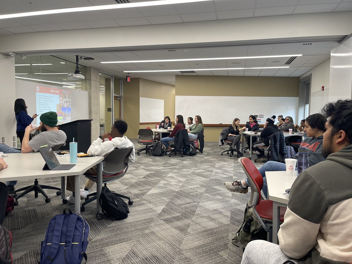 NinaSTang's tweet photo. Thank you so much to my adviser and @OSUengineering #GRADSWE adviser, @DevinaPurmessur for coming out to speak at our leadership speaker series ๐! https://t.co/O0YdLvL8BW
