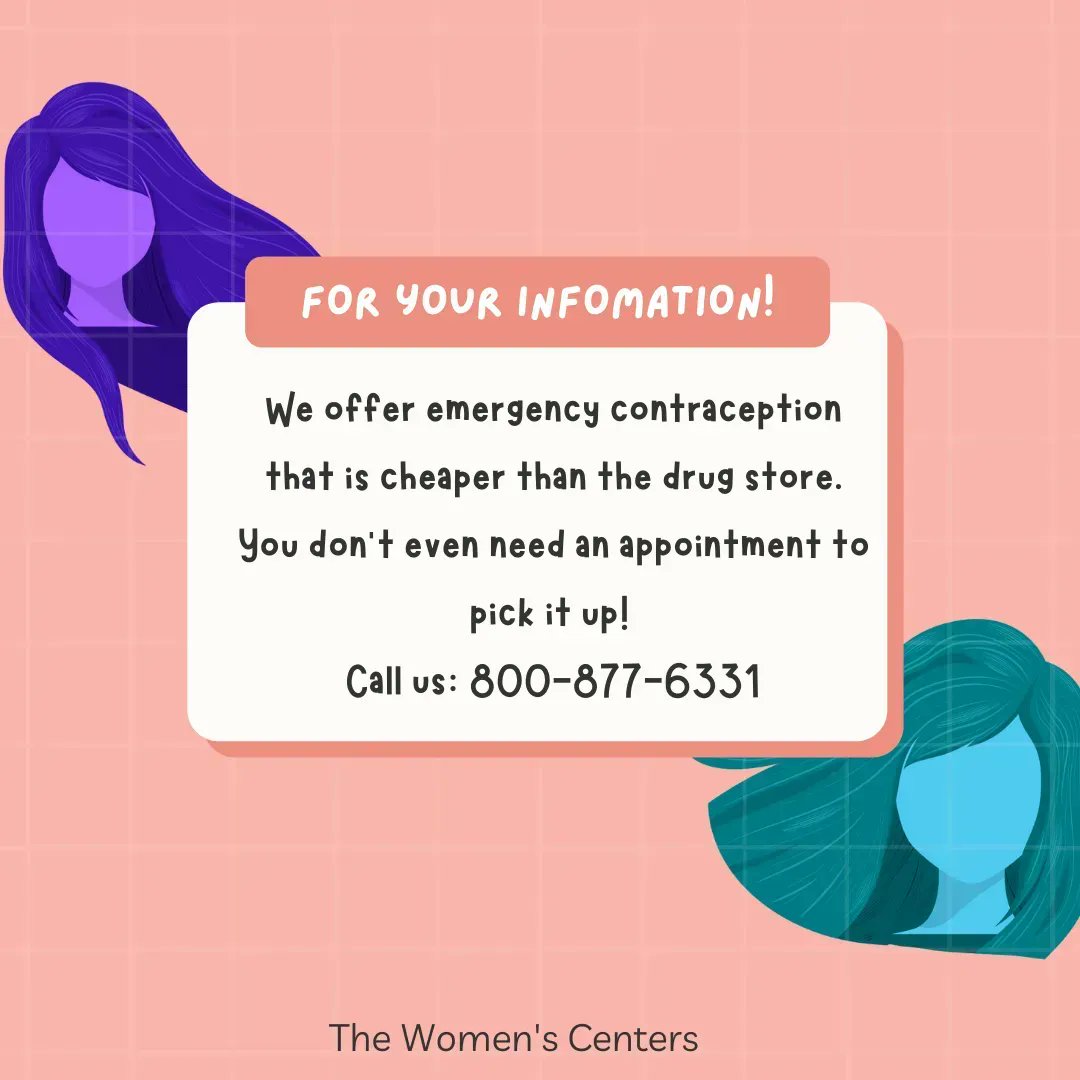 ECP (Plan B, the morning after pill) is most effective at preventing pregnancy the sooner it is taken. Our clinics provide it for less than what pharmacies charge! Call us at 800-877-6331 for more info!