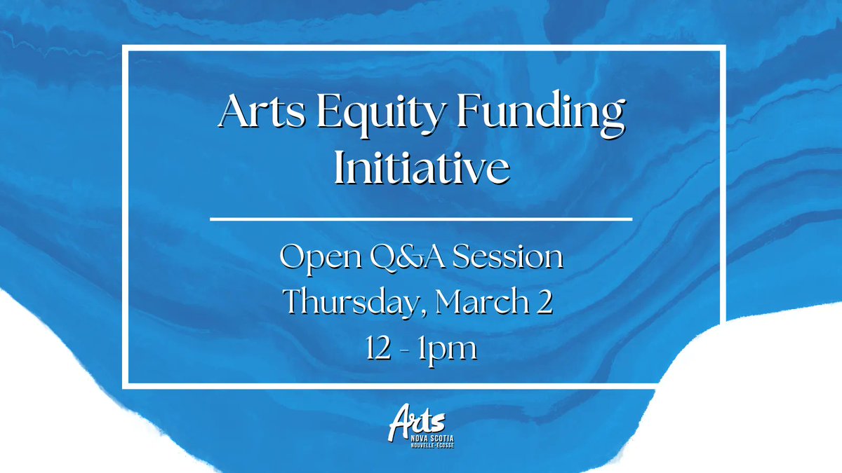 Applying to our Arts Equity Funding Initiative? Join program officer David Goudie for a drop-in Q&A session from 12 – 1pm on March 2 via Microsoft Teams. To join, click the link below: buff.ly/3YyZZ7X