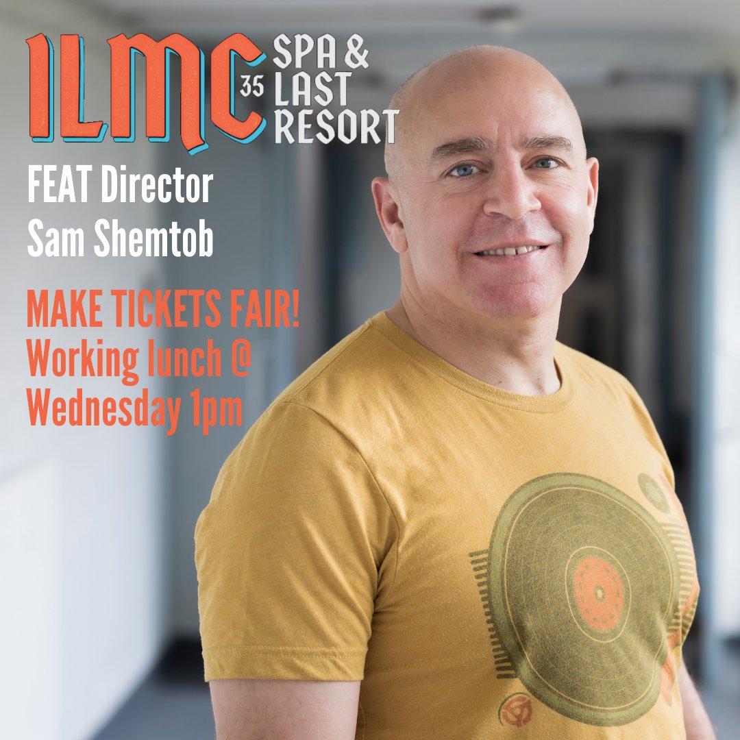 MakeTicketsFair's tweet photo. @FEAT director @SamShemtob will be hosting a working lunch on the Wednesday of @ILMC at 1pm to talk about the next steps of the Make Tickets Fair campaign as we race toward our consumer launch.
If you're attending ILMC, register for our working lunch on their website! #ILMC35 https://t.co/TH3fW4b4qq