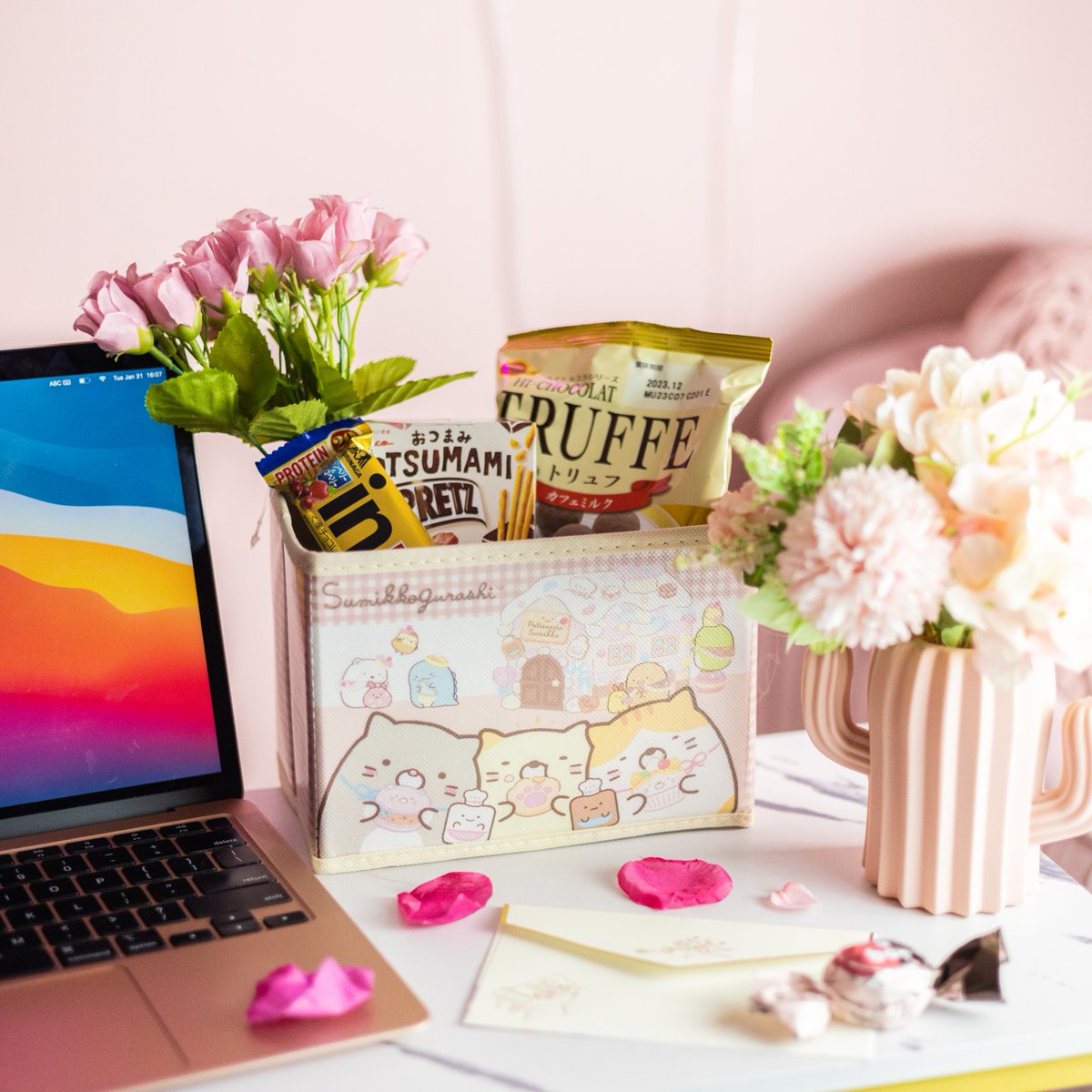 InkuCrate's tweet photo. The perfect desk setup needs a Sumikko Gurashi box to store your things! Get your own in this month's crate 💕 https://t.co/oZSOIxmZvw
