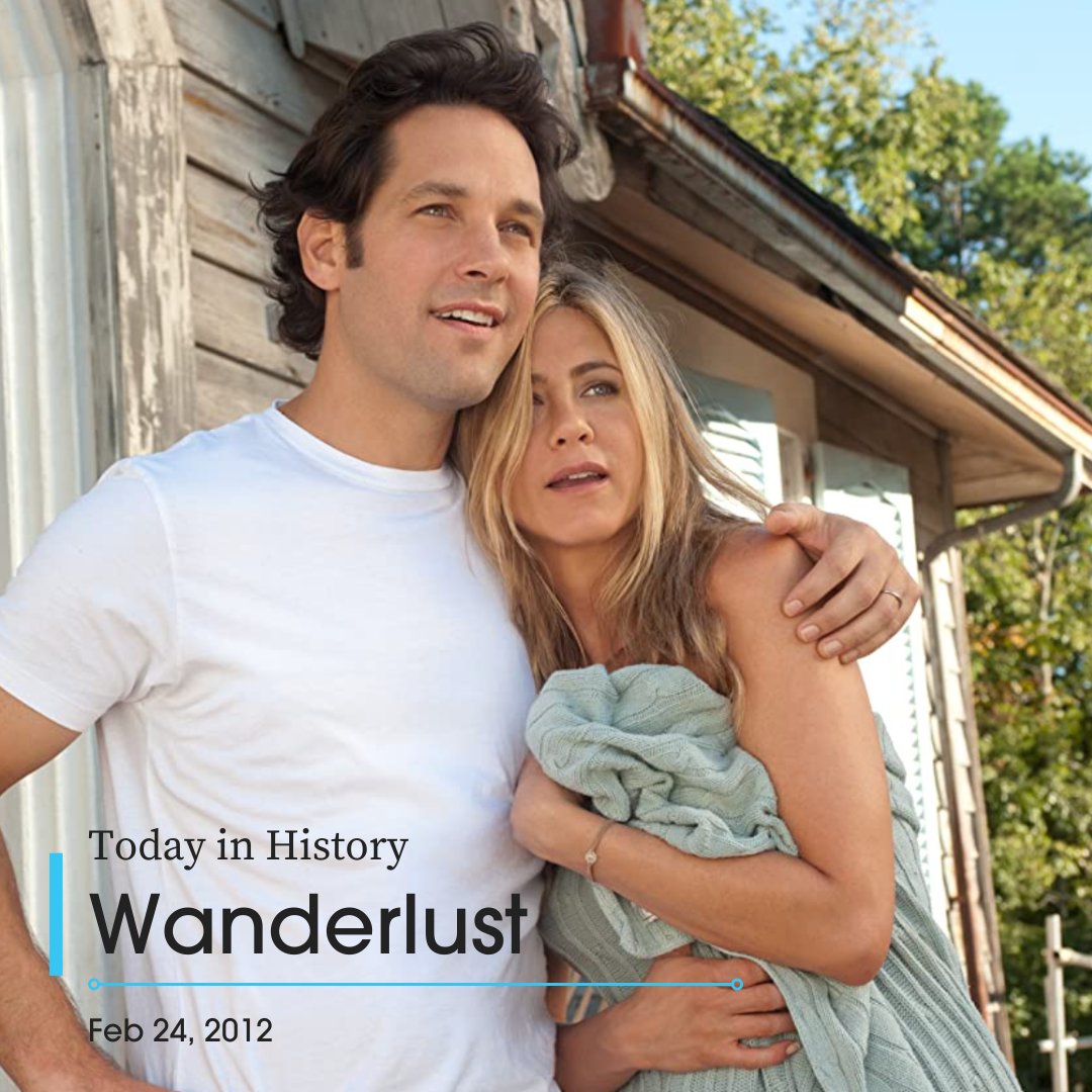 Today In History | #Wanderlust was released on Feb 24, 2012. 
Starring #JenniferAniston, #MalinÅkerman, and #LaurenAmbrose.
🍿 movief.one/wanderlust

#moviefone #movie #TodayinHistory