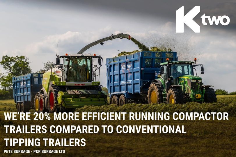 ''20% more efficient running a Ktwo Compact &amp; Push than a tipping trailer!'' 🤩