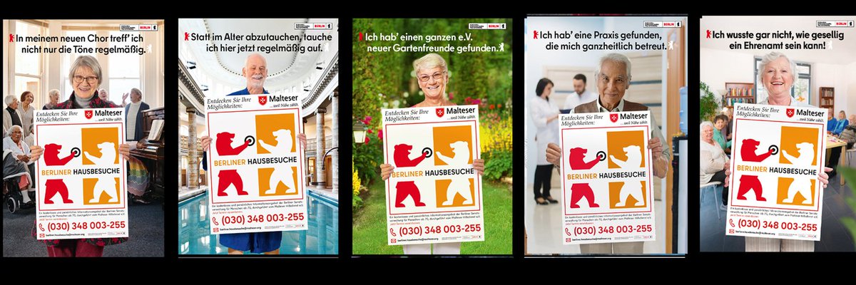 S&amp;G sorgt für „Berliner Hausbesuche“! Im Auftrag des Malteser Hilfsdienst e. V. und des Berliner Senats durften wir mit Unterstützung von Berliner Wall AG und Radio Paradiso eine Plakat- und Funkkampagne realisieren.malteser-berlin.de/angebote-und-l…