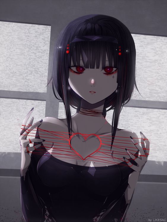 EliriaHigurashi's tweet photo. Akari is what people call a "Yandere"
Her "madness" is the result of a lack of parental love and attention.Akari can be violent and aggressive and it doesn't take much to trigger her jealousy which often leads to brutal massacres https://t.co/9b0B76laHW