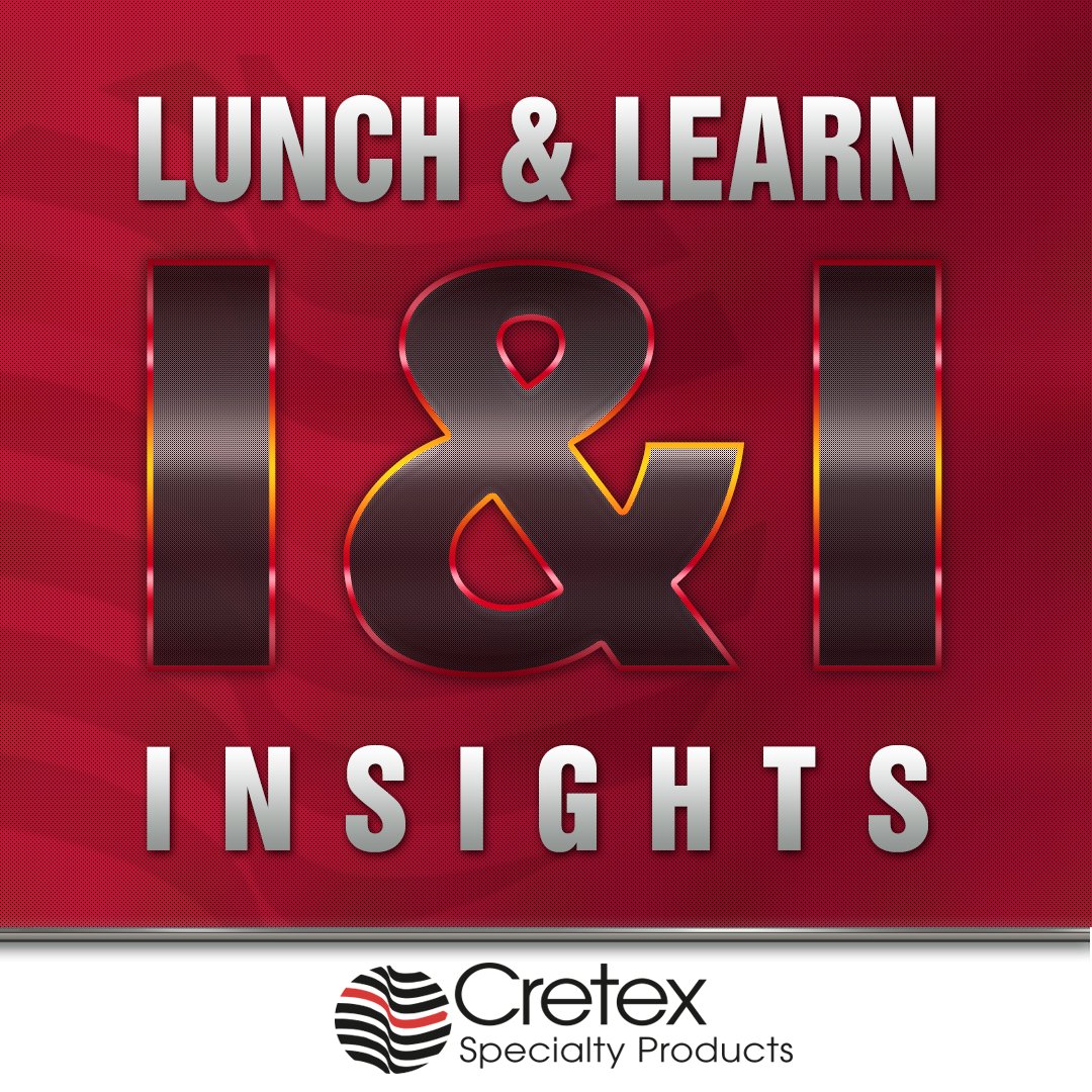CretexSP's tweet image. There is still time to take advantage of our Lunch and Learn program. It's a no-cost, no-obligation way to learn more about how our products solve I&amp;amp;I challenges, from the comfort of your office. And, we provide the lunch: cretexseals.com/lunch-learn/
