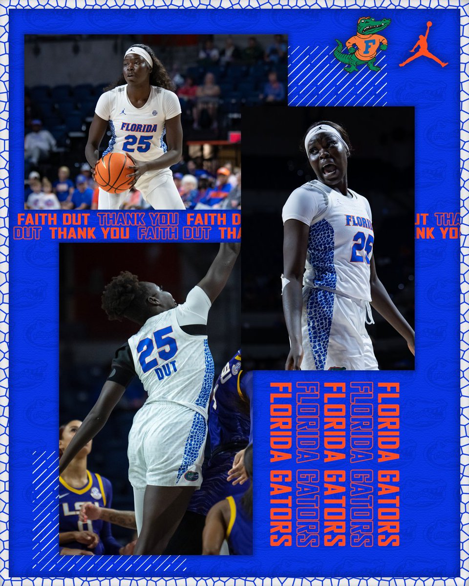 𝐓𝐇𝐀𝐍𝐊 𝐘𝐎𝐔 @faithdut7!

Thank you for everything you've done for @GatorsWBK!

We hope you continue to represent the 𝐆𝐀𝐓𝐎𝐑 𝐍𝐀𝐓𝐈𝐎𝐍 with pride everywhere you go! #GoGators #GatorsAlways