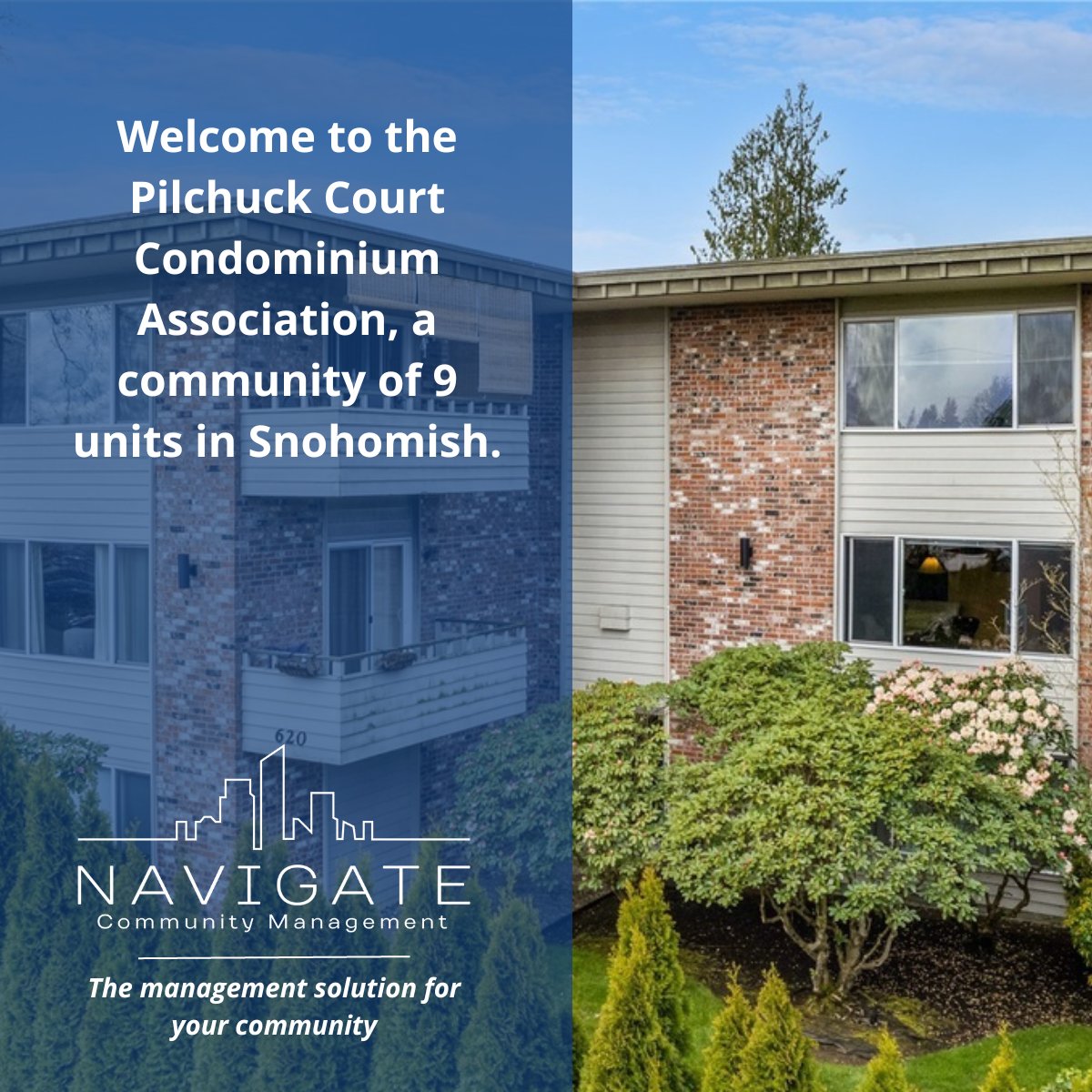 🏘 Welcoming another community to the Navigate family of professionally managed communities. 🏘 Our team is looking forward to serving the Pilchuck Court, a community of 9 units in Snohomish. #hoamanagement #condomanagement #experservices #communityassociation #snohomish