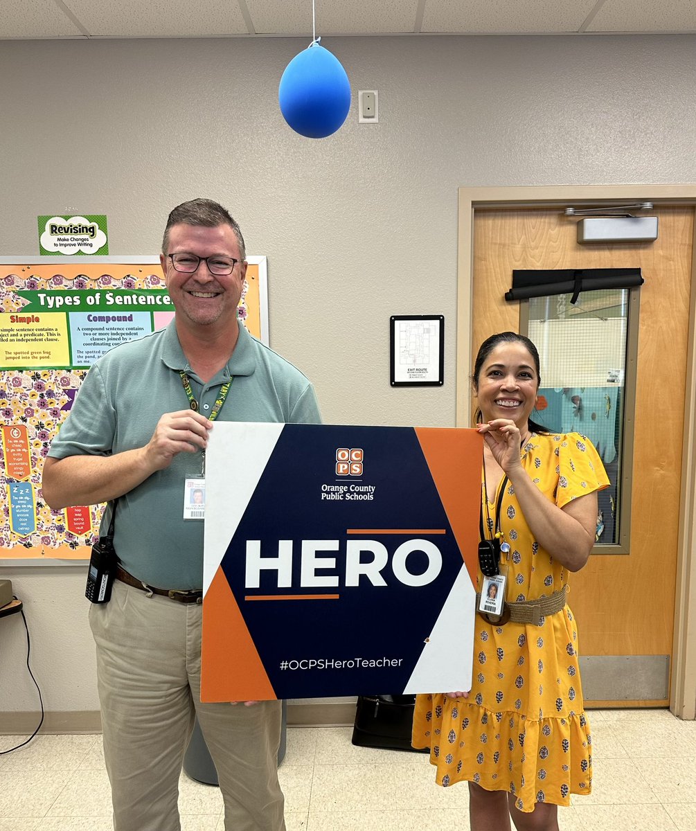 Congratulations to Mrs. Rivera for being recognized as the <a href="/WhisperingOakEl/">Whispering Oak Elem</a> #OCPSHeroTeacher. It was wonderful to celebrate this outstanding educator. Thanks for all you do! <a href="/OCPSnews/">ocpsnews</a> <a href="/CDLocps/">Curriculum and Digital Learning</a> <a href="/RobBixler_OCPS/">Rob Bixler</a>