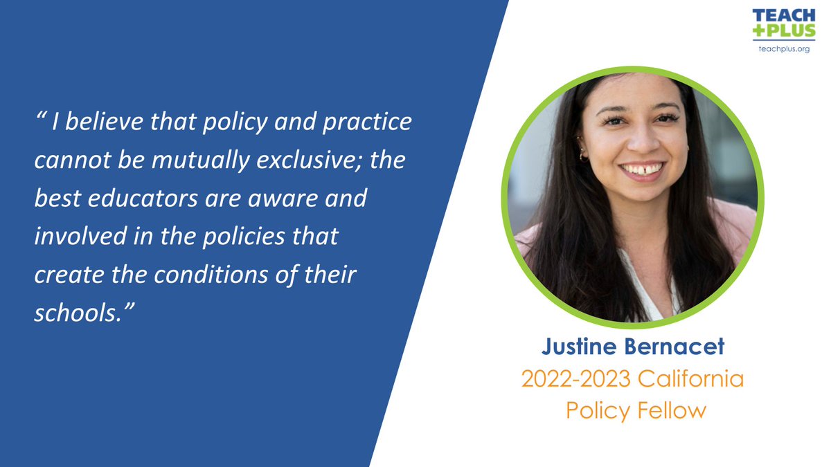 TeachPlusCA's tweet image. Meet our Teach Plus Teacher Leader: Justine Bernacet 
#TeachPlus #TeacherLeader