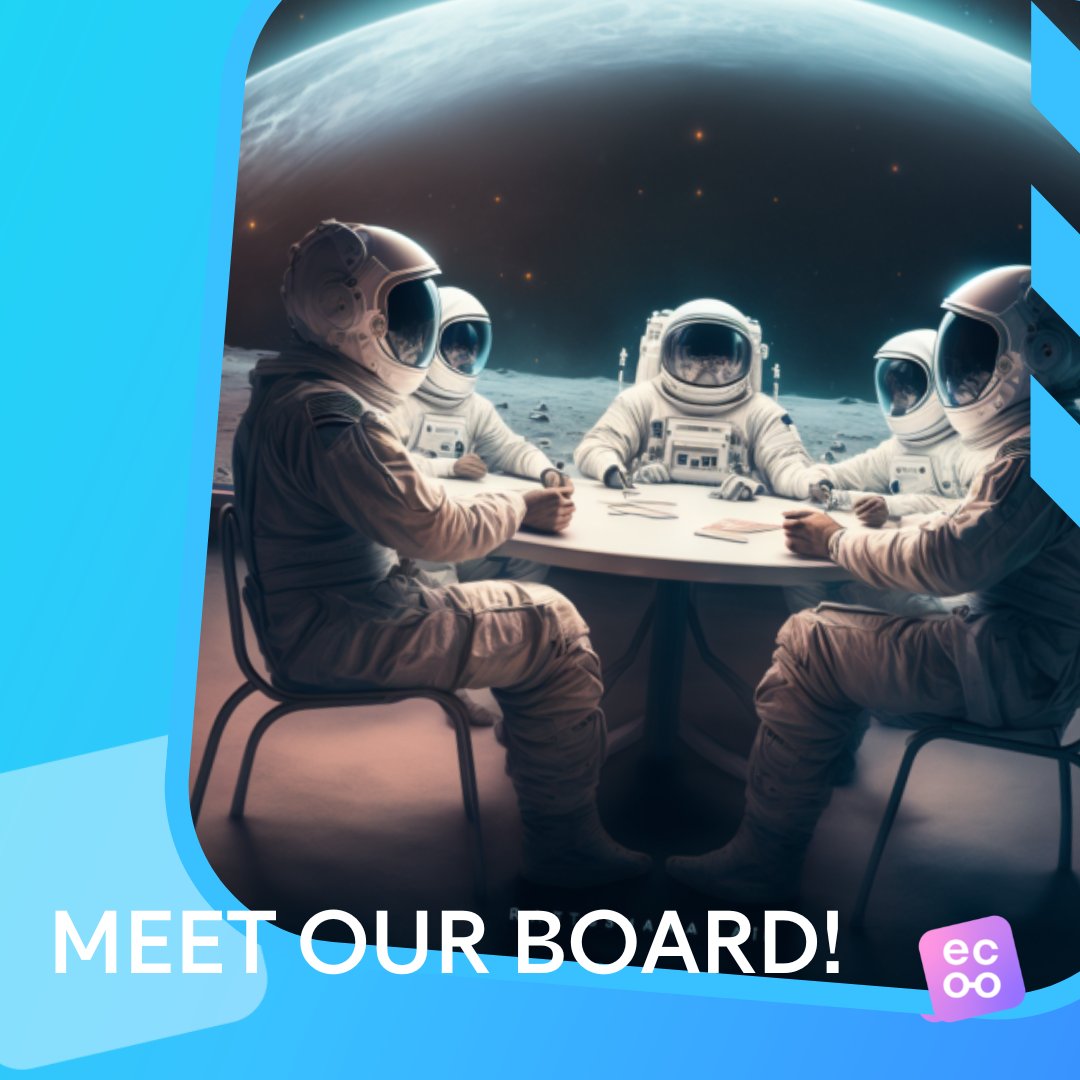 ecoo_ltd's tweet photo. 🧑‍💼🧙‍♂️ Meet our Board of Directors! 🧙‍♂️🧑‍💼

Claudia Sauter 
🕵️‍♀️ Chairwoman
Marc van Nuffel
👨‍🚀 Co-Founder
Raffaele Carmine
🧑‍✈️ Co-Founder
Alessandro De Carli 
👨‍💻 Co-Founder
Daniel Jörg
🦸‍♂️ CIO of Farner Schweiz, a founding party

#ecoo #blockchain #coin #getyourcoin #ecooin https://t.co/px1Ohx0i82