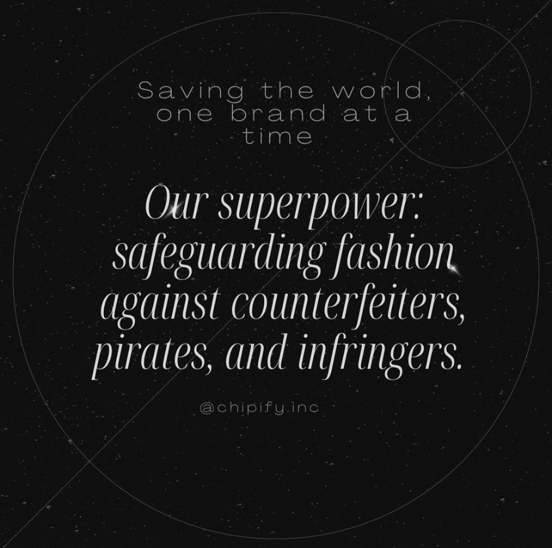 ChipifyInc's tweet image. Chipify is here to stay. #protectyourfashion