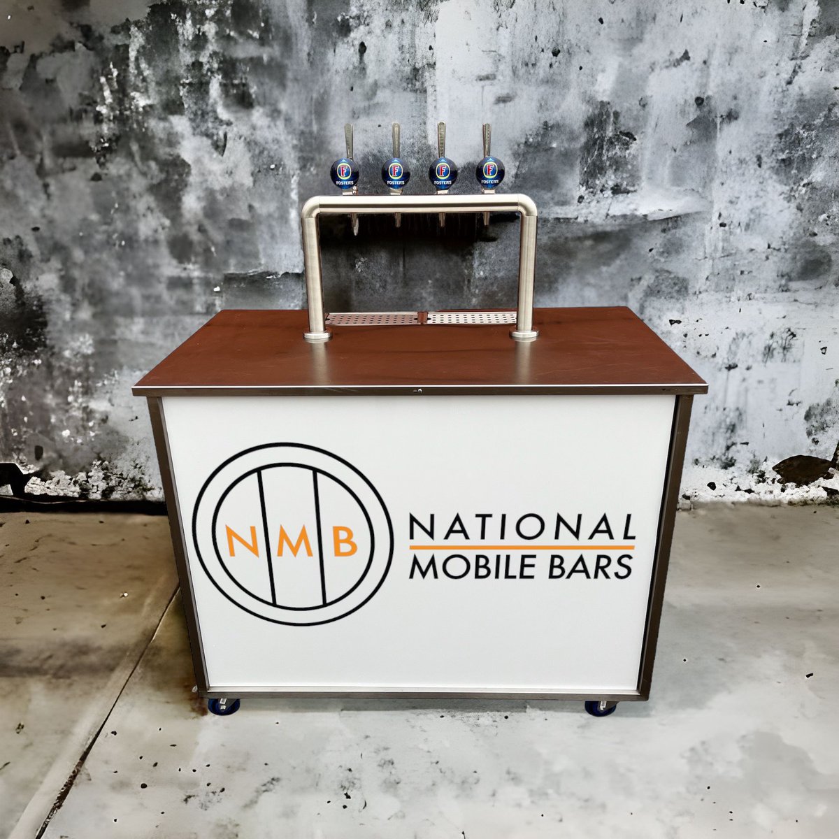 We have lots of multi tap caddy bars fitted with full sized remote cooler systems. 4 way bridge font to allow you to serve up to 4 different keg products at once.
These also be customised with your branding.

Contact us for more details enquiries@nationalmobilebars.co.uk