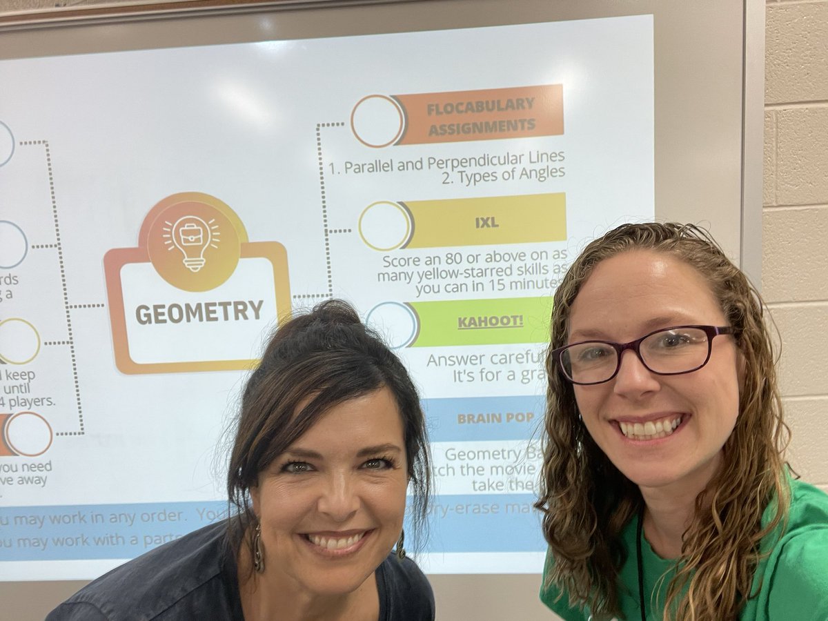 Digital Learning happens nearly every day in 4th grade math. Today we are making purposeful connections between digital and hands-on with a Geometry Choice Board. Canva, Canvas, BrainPop, IXL, Flocabulary, Kahoot and more! #JCSDLD2023 #DLDay #jctechleads