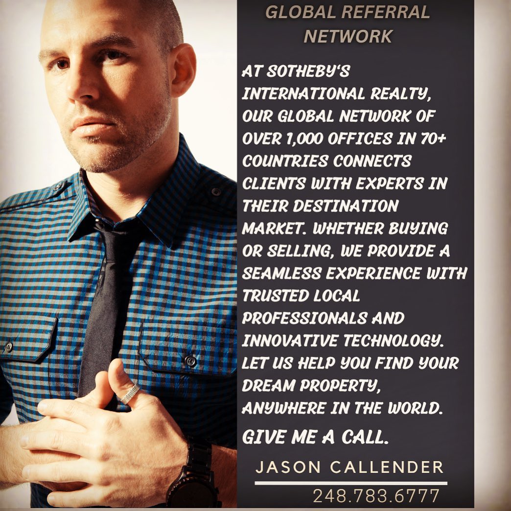 If you're seeking to relocate within or outside the state, rest assured that I am well-equipped to meet your needs. Whether it be collaborating with you directly in Michigan or referring you to a highly qualified Sotheby's representative I'm committed to ensuring satisfaction.