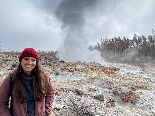 Join us today for Maggie Holahan's Thesis Defense on "Picking Up Steam: A Year Long Infrasonic Record of Steamboat Geyser (Yellowstone National Park), Characterizing Minor Activity and Major Paroxysms of Multi-Phase Geyser Eruptions". This will be in RUCH 103 at 3pm!