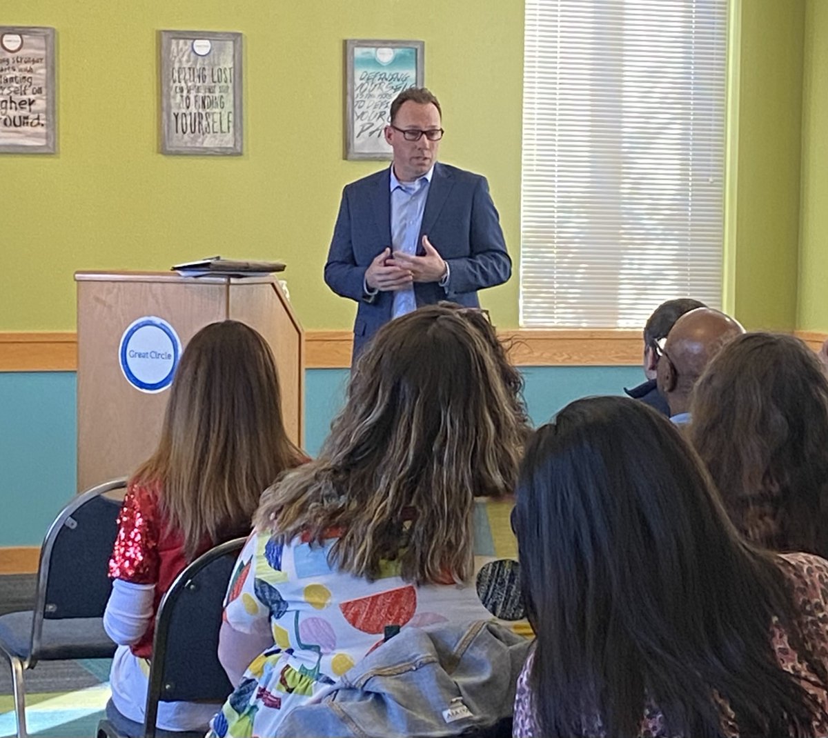 KVC and Great Circle leaders have traveled across the state to meet people face-to-face, talk through the shared values driving our day-to-day work, answer questions, and get team members’ input on our future as KVC Missouri.