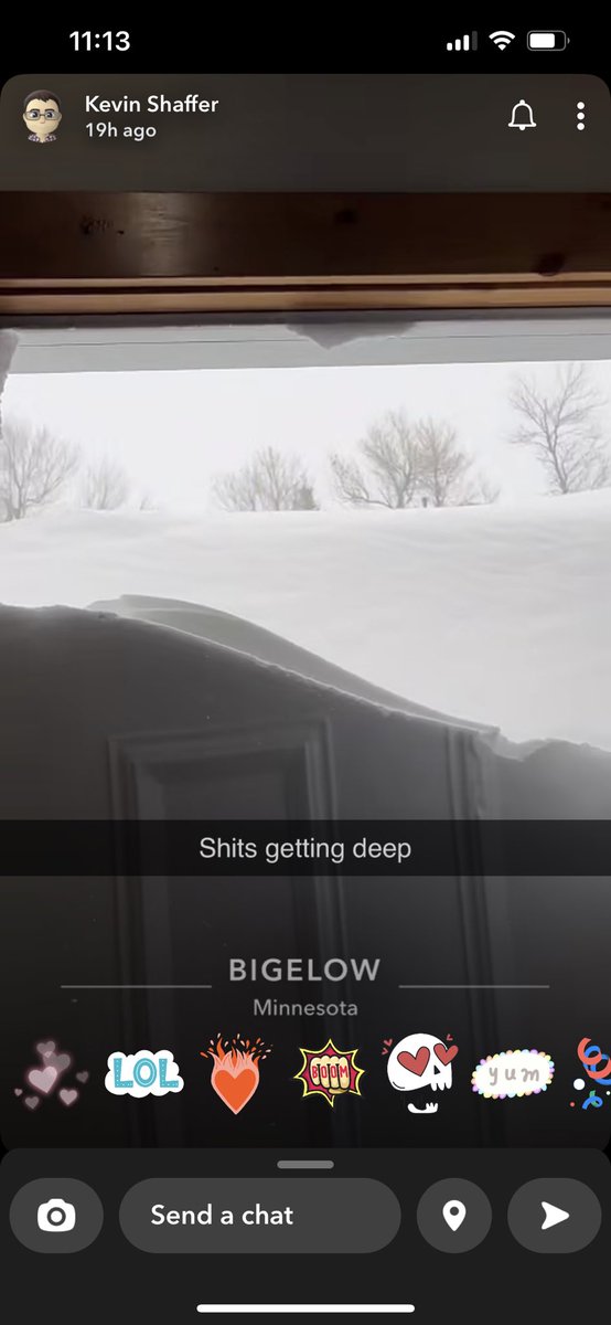 BradBehrends1's tweet photo. @Patrick_Reusse @Patrick_Reusse this is just south of Worthington. I haven’t heard any totals, but looks like we got what they squealing about. https://t.co/vOhfZOK4KO