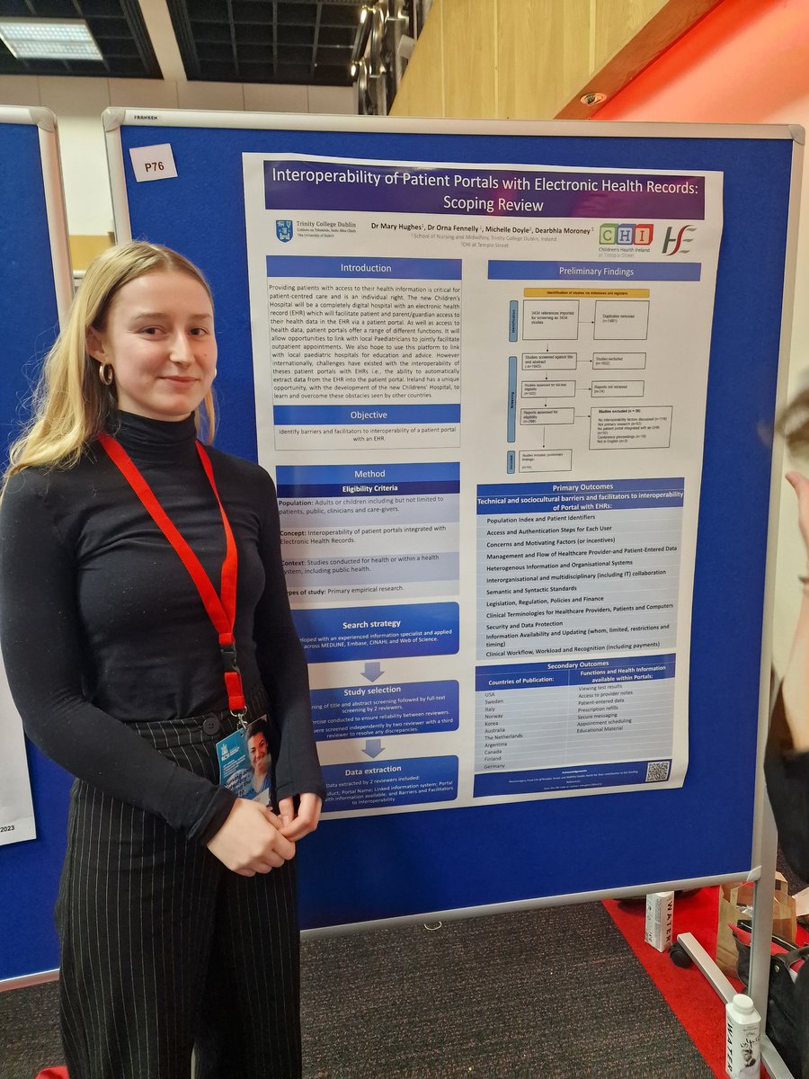 Delighted to present Phase 1 of our research on development of an ANP service with intraoperable patient portal for children with hydrocephalus @RCSI_FacNurMid conference @OrnaFennelly @Michell28302262 @loretto_grogan @TCD_SNM @NMPDUDN @odwyercharlotte @GraBauer @TempleStreetHos