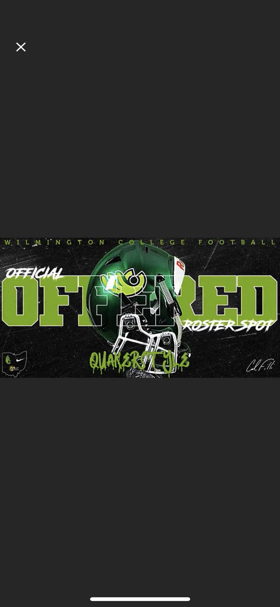 Darealjaydin11's tweet photo. After a great talk @CoachFilli I am blessed to receive my second offer from Wilmington college @HaydenHThomas @CoachEllington1 @hunterhardin819 https://t.co/whyCjmtWHF