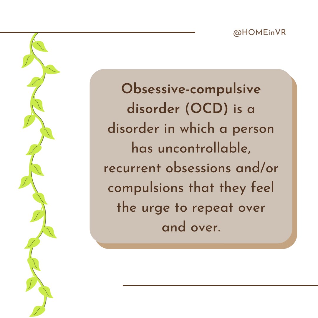 homeinvr's tweet photo. What is Obsessive-Compulsive Disorder? 

In our OCD Experience, visitors will be placed in a simulation that demonstrates how debilitating symptoms of OCD can be in everyday function.

To learn more about HOME, click here: https://t.co/NT0kiX0LFa

#MentalHealthAwareness #VR #OCD https://t.co/BVF6MyAoHn