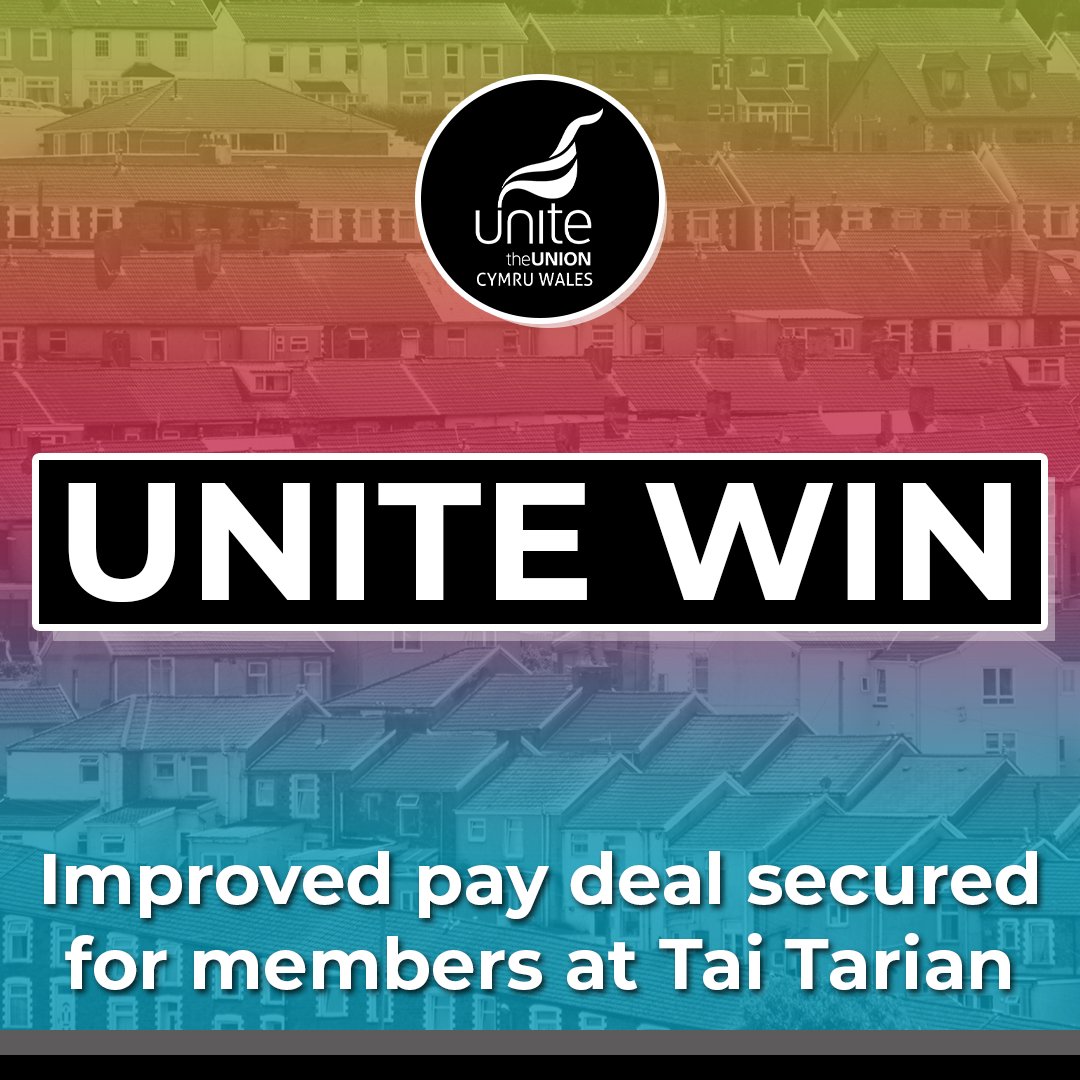 🚨 UNITE WIN 🚨 A year long pay dispute with Tai Tarian Ltd has now concluded with our members securing an improved offer, without the need of taking industrial action. Well done to all our members for sticking together, seeing this through and securing this win. #UniteWin