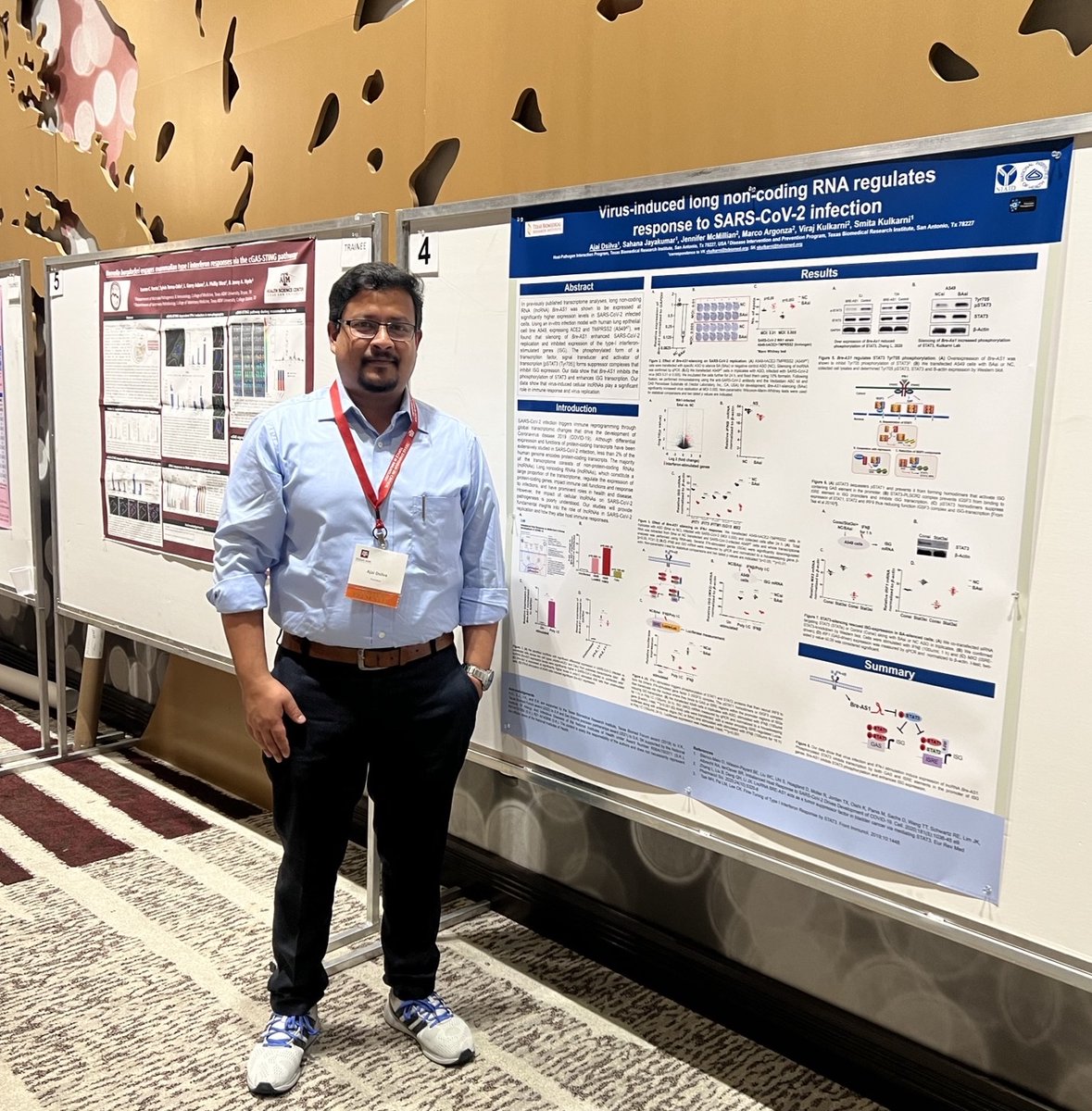 Congrats @ChrissyWagerPhD for winning one of the AAI Young Investigator Awards for Outstanding Poster Presentation at @TAMUHealth's TX Symposium on Critical Topics in #Immunology last week! w/ #txbiomed's Smita Kulkarni, @RitiSharan, Tori Baxter & Ajai D'silva