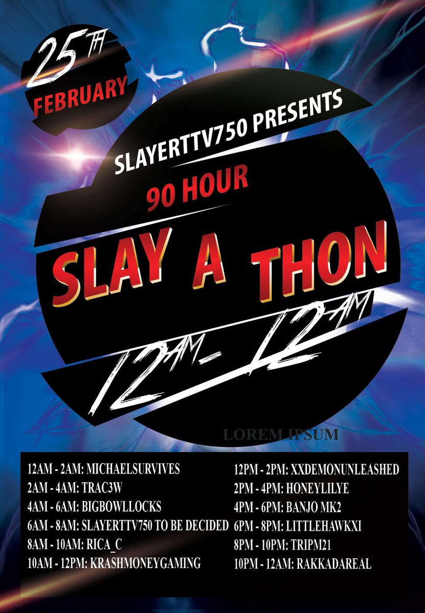 OOTClosetGaymes's tweet photo. I hope everyone is having an amazing Thursday! I will be taking part in @slayer2750 90 hour slay-a-thon over 4 days! I hope you will come by and show your support for all these amazing streamers! 

#twitch #twitchstreaming #LGBTQ #slayathon https://t.co/z0PZRQtWlR