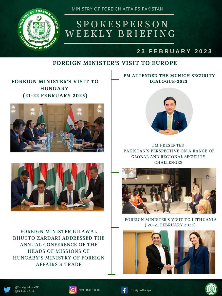 Ministry of Foreign Affairs - Pakistan tweet media