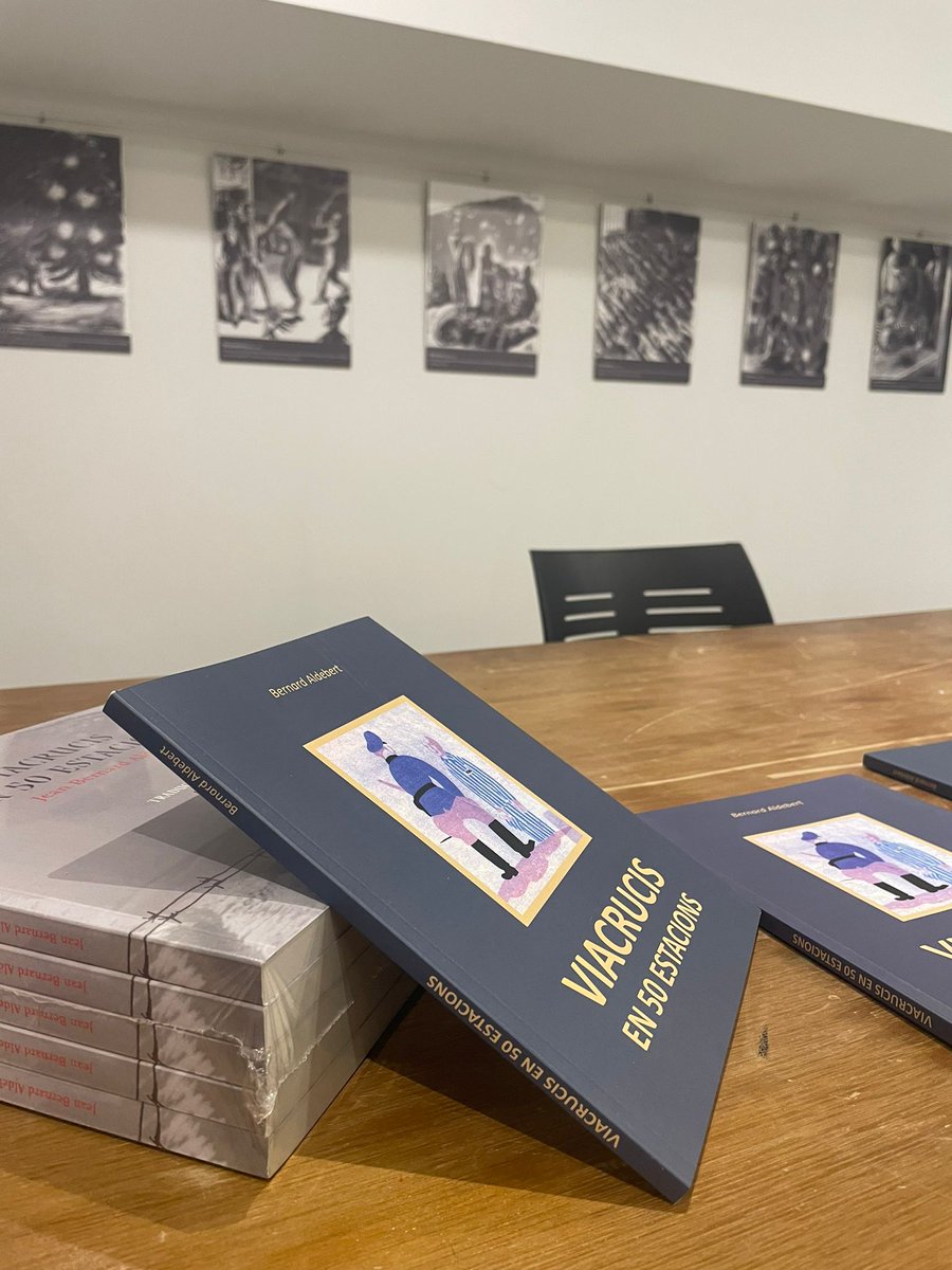🎨 A "Viacrucis en 50 estacions", Aldebert poua en el drama personal i de tants d'altres vexats pel nazisme, amb l'empresonament i l'amarga experiència en camps de concentració. Presentació de Frederic De Buen, #ArquitecteTècnic i Joan Garriga de l’Associació Garriga Secreta