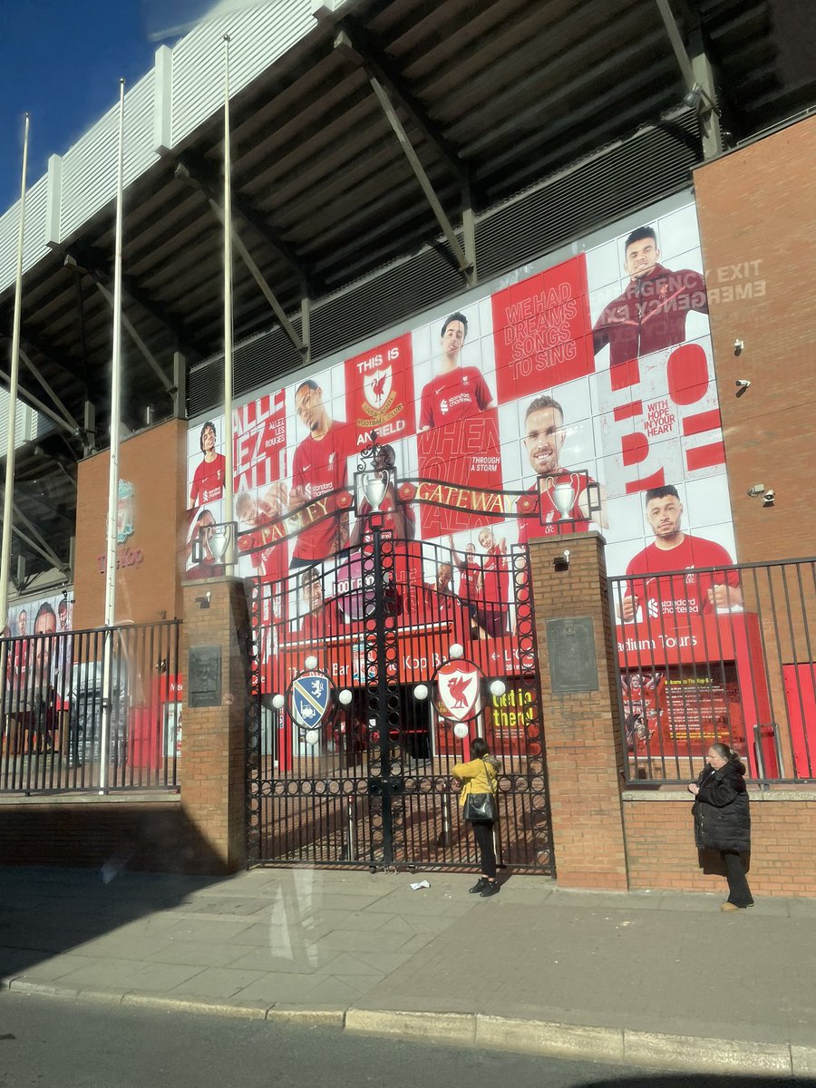 Fabulous graduation trip at the University of Liverpool and we even managed the return trip via Anfield - thanks to the @BrilliantClub #hardworktrustfairness