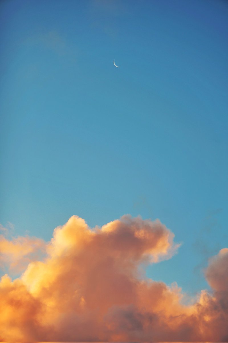 This evening's #sunset was an art piece.

#Moon #Mauritius